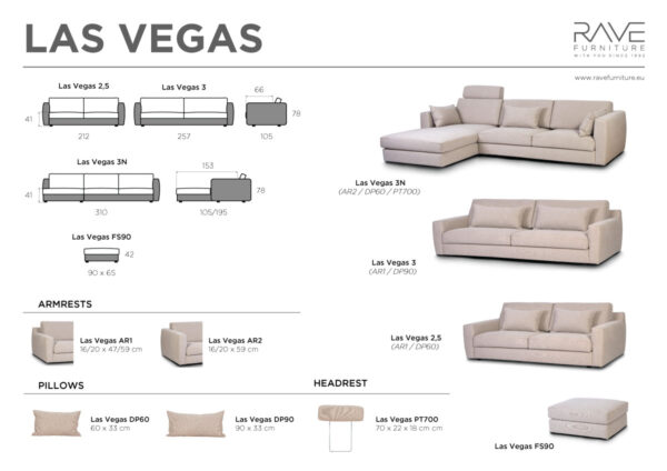 Soffa Las Vegas 3-sits - Bild 4