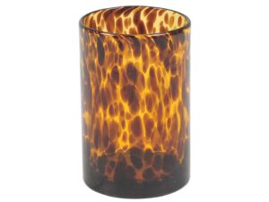 Glas vas Leopard liten 18cm