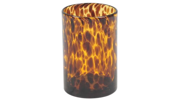 Glas vas Leopard liten 18cm