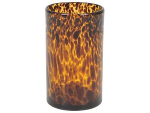 Glas vas leopard stor 25cm