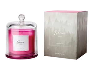 Sense doftljus med kupa peony