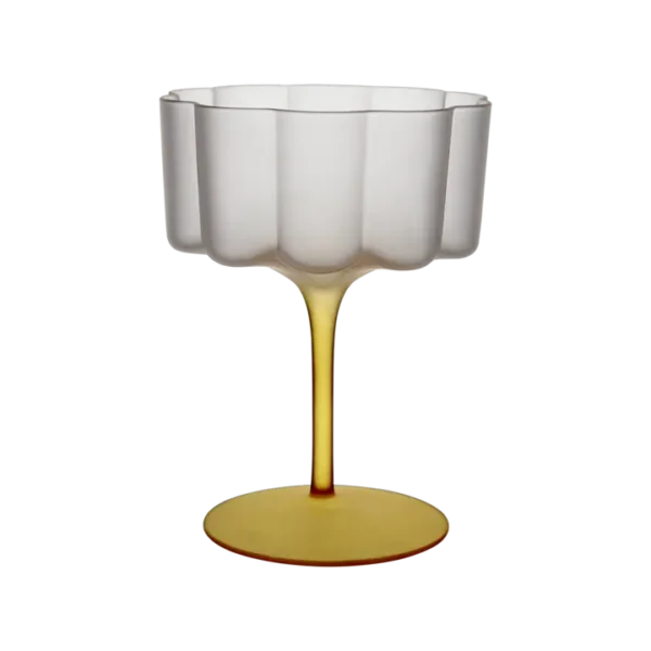 Lillie cocktail/dessertglas gul