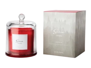 Sense Doftljus med kupa cashmere röd