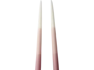 Coloured taper Kronljus, Rosa 2-pack
