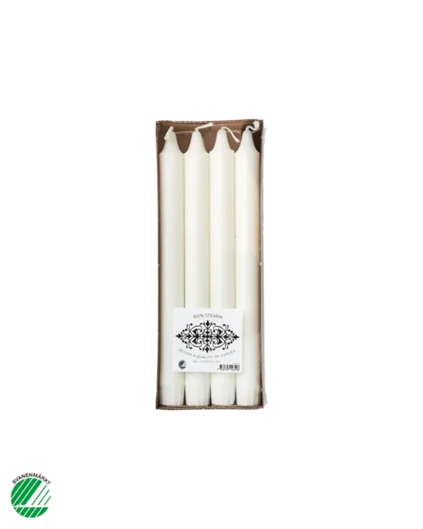 Kronljus vita 8-pack