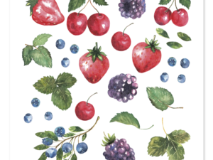 servett med vilda bär