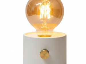No cable battery lampa vit