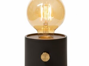 No cable battery lampa svart