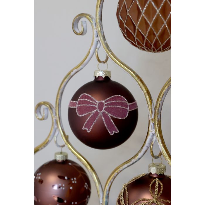 Julgranskulor 3-pack Mocca - Bild 3